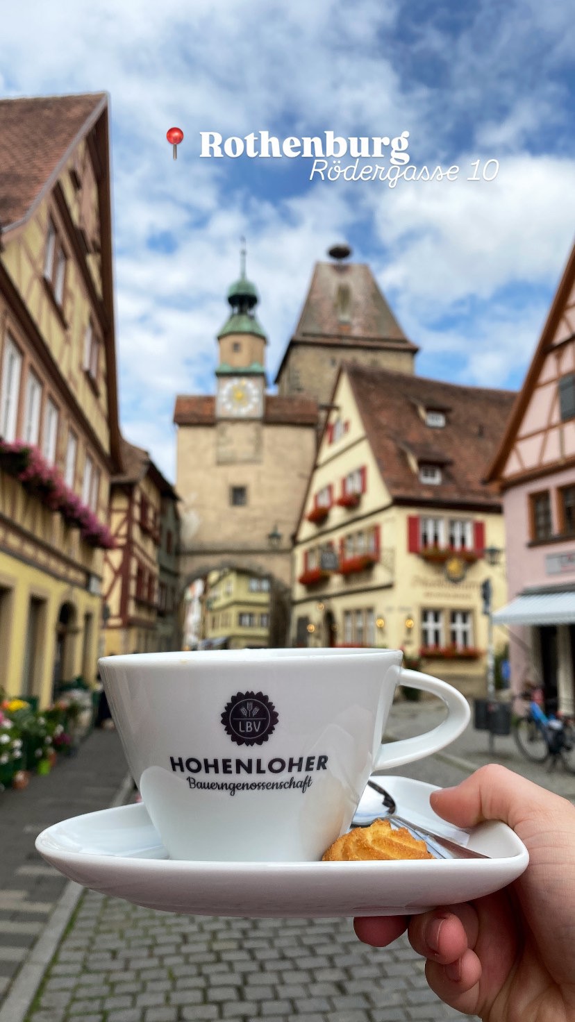 Kaffee in Rothenburg ob der Tauber